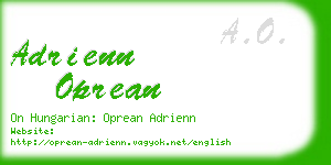 adrienn oprean business card